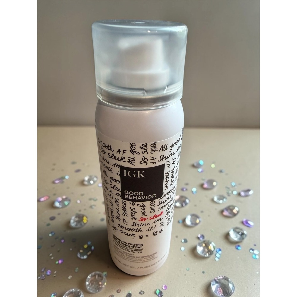 IGK Good Behavior Spirulina Protein Smoothing Spray - 2.4 oz Travel Size *NEW!*